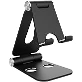 Coverzone Tok Aluminum Stand Multifunction Rotary Tablet PC Smartphone Stand Mini Size Desktop Stand Foldable Pocket Tele