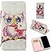 Produktbild Hülle für Samsung Galaxy S9 Plus Leder Flip Case, QFUN Glitzer Bunt 3D Muster Design PU Leder Tasche Schutzhülle Bookstyle Klappbar Brieftasche Handyhülle Magnetverschluss Standfunktion Klapphülle mit Kartenfach Stoßfest Anti-Rutsch 360 Grad Komplettschutz Bumper Cover und Displayschutzfolie für Samsung Galaxy S9 Plus - Lila Eule