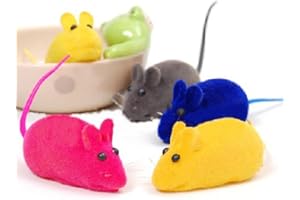 BRUSSELS08 Jouet mignon pour animal domestique en forme de petite souris qui couine pour chat et chiens