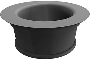 QUICKWARE Aro Desbarazado para Tolva de 250mm Ø · para Encimeras de Cocina Industriales · Aro de Goma Troncónico para para Tirar Restos de Basura sobre encimera de 232 Ø