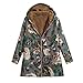 Produktbild Staresen Damen warm Outwear Vintage Blumendruck mit Kapuze Taschen übergröße Mantel Composite plüsch Print große größe Kapuzenjacke top Outdoor wollstrickjacke