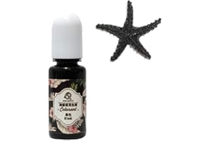 Brussels08 Pigment de résine époxy liquide UV pour la fabrication de bijoux et les loisirs créatifs - Noir - 10 g