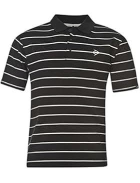 Dunlop Herren Stripe Golf Polo Shirt Kurzarm Tee Top T-Shirt Extra Leicht