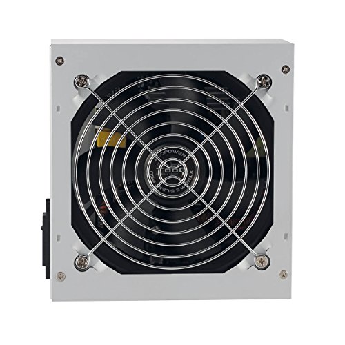 TooQ TQEP-500SSE-O - Fuente de Alimentacion Ecopower II de 500W  Ventilador silencioso de 120mm con control automatico de velocidad   ATX 12V V1 3  CE RoHS  color plata  Caja Blanca