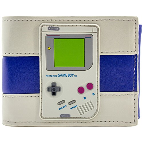Preisvergleich Produktbild Nintendo Game Boy Gummi-Konsole-Abzeichen Blau Portemonnaie Geldbörse