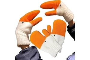 Yizemay 2pcs Silly Goose Gloves, 3D Animal Glove Stocking Fillers for Women, Novelty Animal Glove Winter Funny Cute Mittens Silly Gloves Gifts for Adults Women Man.