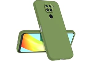 Longstong Funda Compatible con Redmi Note 9 (4G) (6.53"), Delgada Antigolpes Personalizada Diseño Minimalista - Verde Matcha