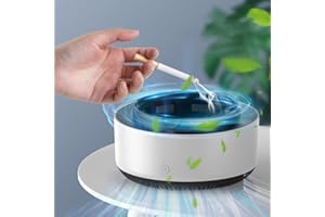 CNANRNANC Luftreiniger Aschenbecher, Multifunktions Aschenbecher Lufterfrischer wiederaufladbare USB rauchfreie Lufterfrischer Aschenbecher für Home/Office/Auto Air Purifier Smokeless