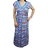 Indiatrendzs Women Hosiery Blue Nighty (Chest 40)
