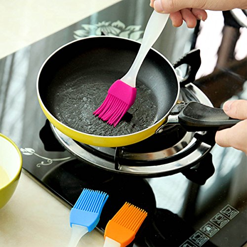 [4er-Pack] Silikon Pinsel / Deallink Backen Gebäck und Grillbürsten Grill Backpinsel mit 4 Farben / weich und langlebiges Gut Küchenzubehör hitzebeständig und Essential Kochen Küchenutensilien Spülmaschinenfest - 4