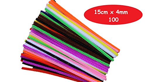 Kids B Crafty 100 Pipe Cleaners Assorted Colours 15cm x 4mm