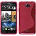 Produktbild PhoneNatic Case für HTC Desire 516 Hülle Silikon pink S-Style + 2 Schutzfolien
