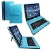 Produktbild Qwertz Tastatur Tablet Tasche für Medion Lifetab P8912 MD 99066 mit Standfunktion - Deutsche Tastenbelegung - 8,9 Zoll Türkis Tastatur