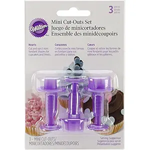 Wilton Fondant 3-Piece Mini Cutters, Hearts