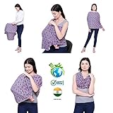 Feather Hug 360° Nursing Cover for Breastfeeding Mother, Women, Preemie Baby Maternity Mom, Multi Use, Feeding Cloak,(Illusion)