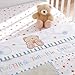 Forever Friends Little Star Printed 2 Pack Baby Boy Cot/Cot Bed Sheets, Izziwotnot