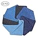 Produktbild Patches zum Aufbügeln,TankerStreet 10 Stück Aufbügelflicken Bügelflicken Baumwolle Bügeleisen Denim Patches Jeans Reparatursatz Kit Retro Dekoration für Kleidung Verschiedene Farben Blau Schwarz