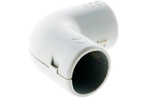 Zenitech - Lote de 10 Escuadras IRL Ø20mm - PVC Duradero - Para Conductos Rígidos, Instalación de Tubos Eléctricos Interiores - Fijación Fiable - Bricolaje y Profesionales - Gris