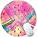Produktbild Weneth Runde Mauspad Cooles Gaming Mousepad Rutschfest Mausunterlage Gummi Ränder Mauspad für Laptop & Reise-Frucht-Galaxie-Wassermelone