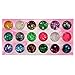 Ungfu Mall 18 Colors Hexagon Nail Art Glitter Sequin Powder Shiny Nail Decoration Decals Nails Sparkling Sticker
