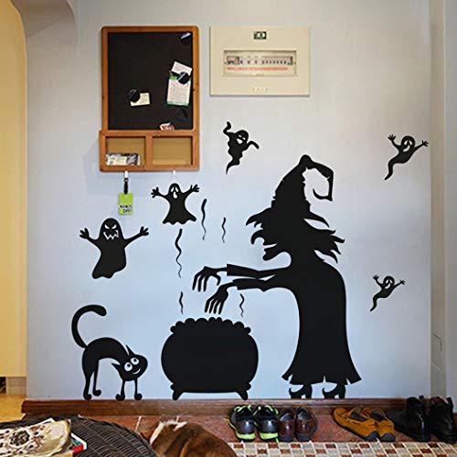 Preisvergleich Produktbild vovo Vovotrade Halloween Geist Wandtattoo Aufkleber,Happy Halloween Home Haushalt Zimmer Wand Aufkleber Wandbild Dekor Aufkleber (A)