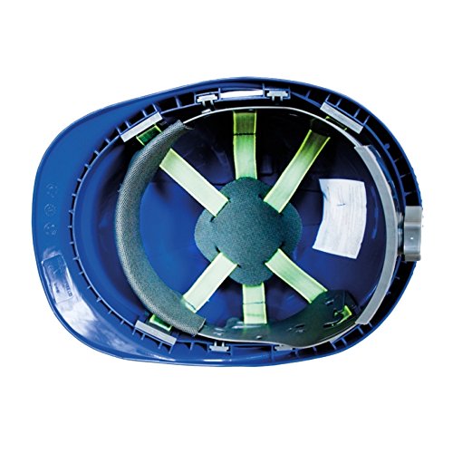 Schutzhelm mit Schweißband, Kopfgrößenverstellung, EN397, Blau - 2