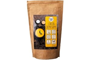 Street Soup Vorratspack 250 g Instant Protein Cremesuppen Kalorienarm Natürlich Vegan Ideal für Diät, Fasten und Detox (250g, Linse)