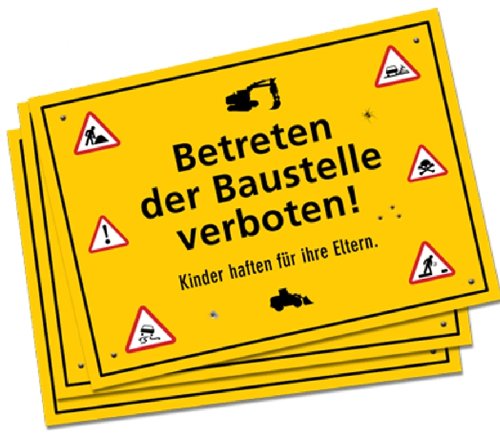 6 x Platzsets / Tischsets * Bauarbeiter / Baustelle * für Kinder Mottoparty // Baumeister Geburtstag Party Bob Geburtstagsparty Kindergeburtstag