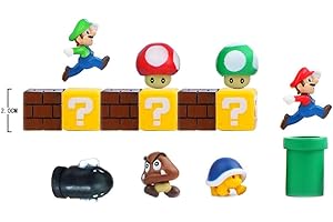 SOXI Calamite da frigo,personaggi super mario magneti 3d,lavagne calendari piccole,parete in metallo perfetti per ornamenti decorazione collezionismo (14pz)