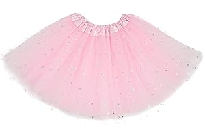 Ruiuzioong Ragazze a Strati Stelle Paillettes Tutu Gonna Principessa Balletto Abito da Ballo