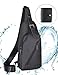 Produktbild LEICESTERCN Sling Bag Herren,Brusttasche Schultertasche Mini Crossbody Reisen Wandern Camping Umhängetasche Sporttasche für Herren Damen -MEHRWEG