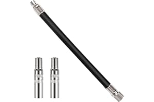 Icywink Gonfiatore di Estensione della Gomma con 2 Valvola di Estensione Tappo Valve 39 mm, Prolunga valvola Adattatore Pneumatici, valvole per Pneumatici per Scooter elettrici, Auto, Scooter