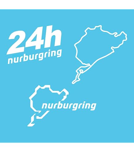 Adesivo Nürburgring JDM 13 Cm X 12,2 Cm – Il Tocco Racing Per Auto, Bici E Laptop, Resistente E Waterproof