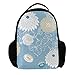 Produktbild Vockgeng Rucksack für Kinder oder Mädchen und Frauen, um am ersten Tag der Spätsommerschule Laptop-Tasche zurück in die Schulen zu gehen Geschenk Alten Mann Rucksack billig Blue 10.8x5.16x15.6inch
