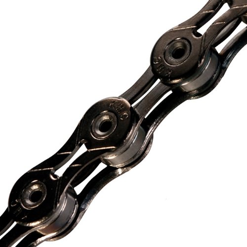  KMC Chain X11SL DLC  Cadena, Unisex, Negro, Longitud del Pasador: 5.65 mm