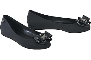 kraftd Womens Jelly Ballet Shoes Bow Details Slip-On Flats Peep Toe Ballerina Pumps | Ladies Footwear | Office Pump | Shoe