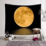 ▶Tapisserie mit Polyesterfasern gemacht, hautfreundlich und umweltfreundlich，Leichtes Material， weich, glatt, gute Lichtechtheit, Guter Korrosions, Einfach Trocknung, keine Deformation. (wandteppich Tapisserie Tapestry Wanddekoration dekor mandala groß wald schwarz weiss rosa weltkarte abstrakt h alien arabisch astrologie teppich hippie auge)