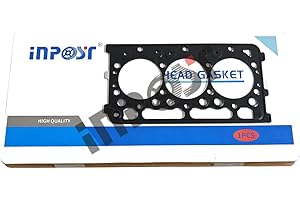 INPOST Guarnizioni per la testa di cilindri compatibili con Kubota D722 16871-03310 escavatore di motori 3D66, D782 guarnizioni per la testa di metallo