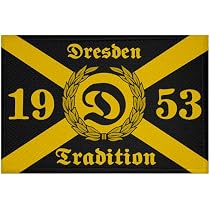 Aufnäher Dresden 1953 – Fahnen-Patch 9x6 Cm Zum Aufbügeln Oder Nähen