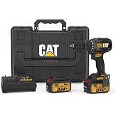 CAT DX12.2 18 Volt/4.0Ah Li-ion &Ccedil;ift Ak&uuml;l&uuml; K&ouml;m&uuml;rs&uuml;z Profesyonel Şarjlı Darbeli Matkap
