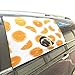 Produktbild Rtosd Orange Slice Fruit Yummy Faltbarer Hund Sicherheit Auto Gedruckt Fenster Zaun Vorhang Barrieren Beschützer Für Baby Kind Einstellbar Flexible Sonnenschutzabdeckung Universal Fit Für SUV