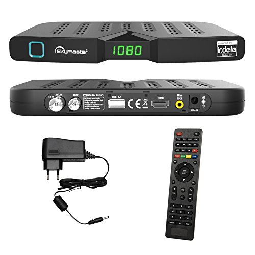 HB DIGITAL DVB-T/T2 SET: Skymaster DTR5000 DVB-T/T2 Receiver, kartenloses Irdeto-Zugangssystem für freenet TV + HDMI Kabel mit Ethernet Funktion und vergoldeten Anschlüssen (Full HD, HEVC/H.265, HDTV, HDMI, USB 2.0 DVBT DVBT2 DVB-T2) - 2