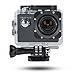 Produktbild Actioncam FullHD 1080p 30fps 12MP Wasserdicht Sportkamera Helmkamera Dashcam für Helm Auto Motorrad Skifahren Hund mit Zubehör