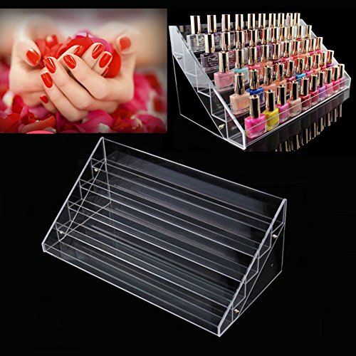 ZJchao Nagellack Display Ständer Acryl Nagellackständer Regal Anzeige 5 Etagen - 2
