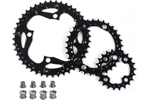 FiTspi Corona 64/104 BCD MTB 3 * 9S 22T 32T 44T Corona tripla per bicicletta durevole Mountain Bike Chainwheel Bike Guarnitura parte per bici da strada, mountain bike, MTB Bike