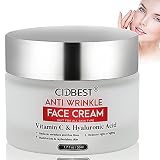 Crema de cara y cuello CidBest hidratante natural anti arrugas con vitamina...