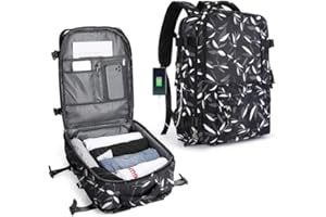 SZLX Easyjet Handgepäck 45x36x20 Rucksack Ryanair 40x20x25 Untersessen Carry-Ons Frauen Flugzeug Männer Reisen Rucksack Kabinengröße Laptop Rucksack mit Ladungshafen Schuhfach