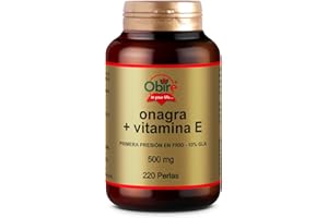Obire | Perlas de Aceite de Onagra 500 mg | 220 Perlas | Omega 3-6-9 con Vitamina E | Bienestar Femenino
