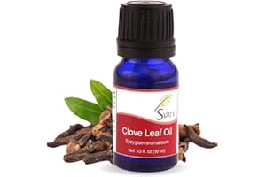 SVATV Clove Leaf Olio essenziale per aromaterapia, chiodi di garofano, olio profumato per diffusori di fragranze, yoga, massaggi, fai da te e cura della persona, 10 ml