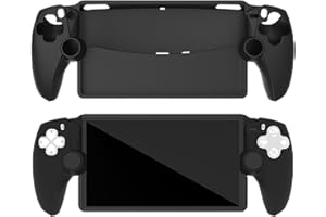 DETUEUA Silicone Cover per PlayStation Portal Remote Player, Morbido Skin Custodia Antiurto Protettiva Case, Slim Cover Accessori - Nero
